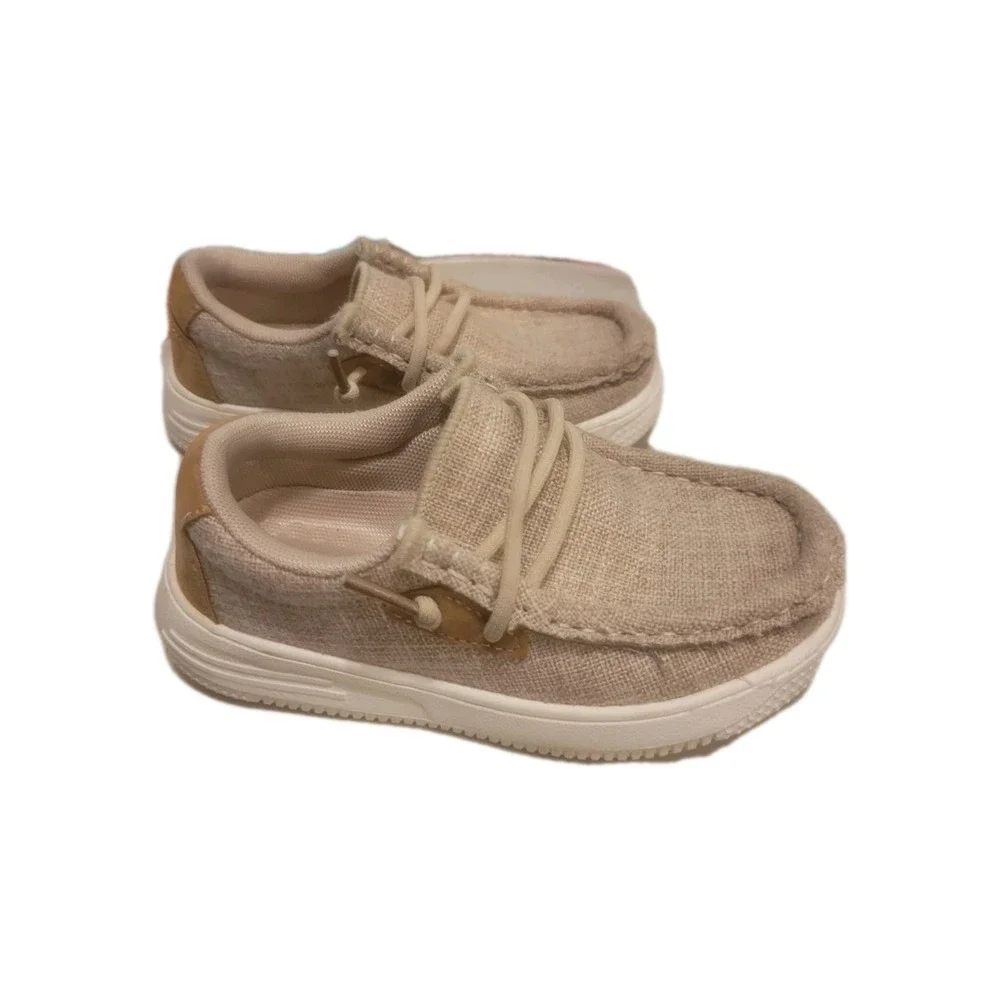 Blikcon Little Boy/Girl Slip-On Casual‎ Boat Shoes Light-Weight Lace Up